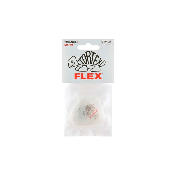 Dunlop 456P.50 Tortex Flex Triangle .50 mm Pack/6