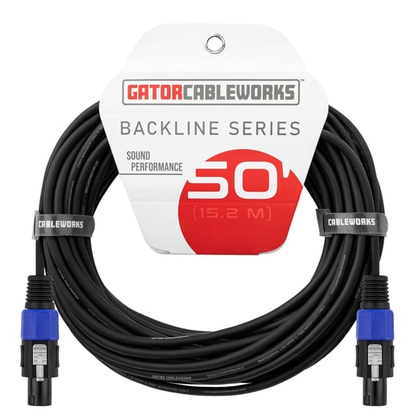 Gator Cableworks GCWB-SPK-50-2TL Cavo speaker speakon/speakon 15 m Serie Backline