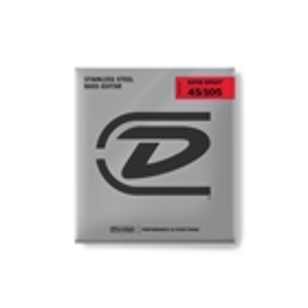 Dunlop DBSBS45105 Super Bright Stainless Steel, Medium Set/4