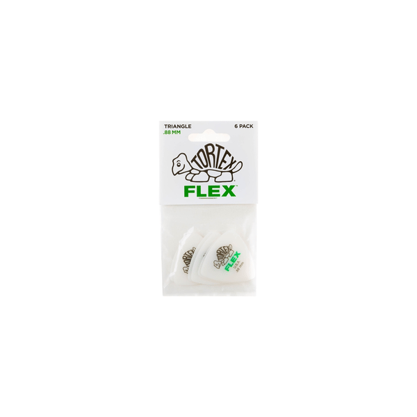 Dunlop 456P.88 Tortex Flex Triangle .88 mm Pack/6