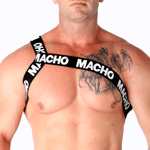 MACHO UNDERWEAR MACHO - PETTORINA ROMANA BIANCA L/XL