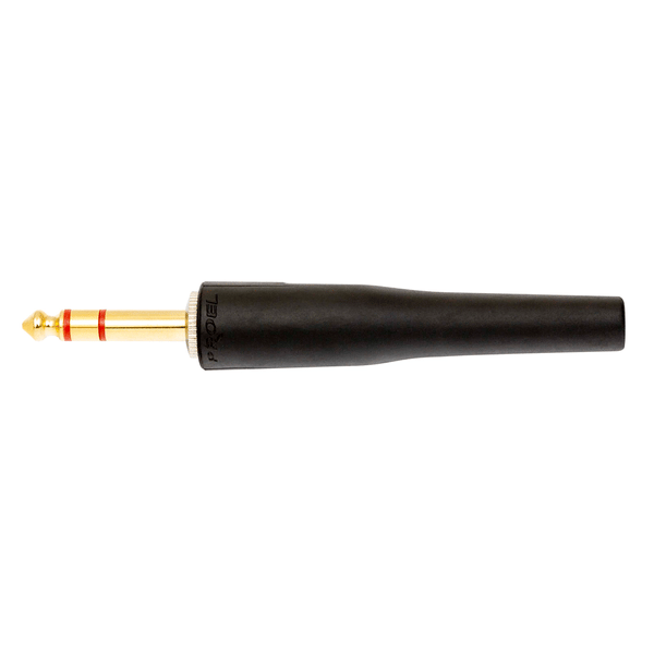 PROEL STAGE Connettore professionale jack stereo 6,3 mm  1/4. Colore: Nero.