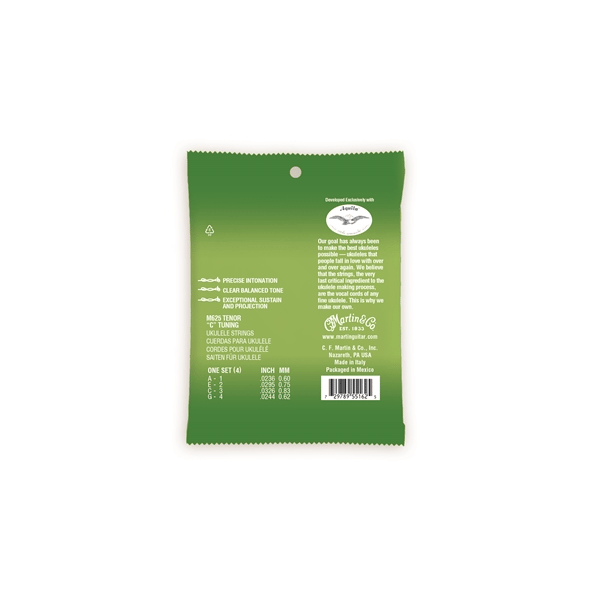 Martin & Co. M625 Ukulele Premium Strings Tenore Polygut 23.6-24.4