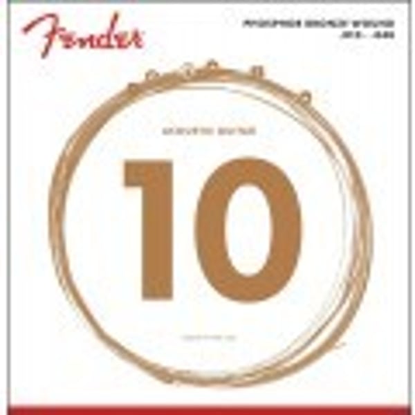 FENDER Muta per chitarra acustica in bronzo fosforoso, Ball End, scalatura 60XL .010-.048, (6). Modello 0730060402