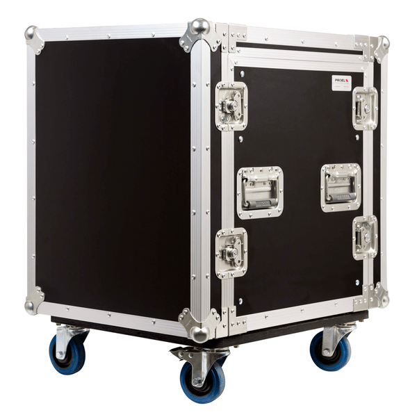 PROEL STAGE Custodia COMBO 19' 12U con portamixer 10U regolabile in altezza, profondità utile corpo 45cm.