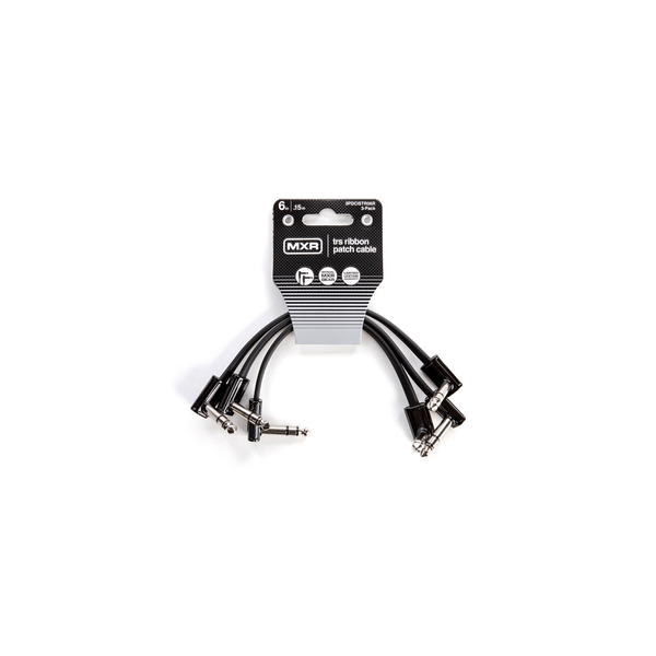 Mxr 3PDCISTR06R Cavi Patch Ribbon TRS 15cm confezione da 3