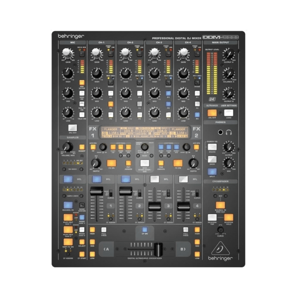 BEHRINGER DDM4000 DIGITAL PRO MIXER PER DJ DIGITALE 5 CANALI MIDI CON CAMPIONATORE ED EFFETTI