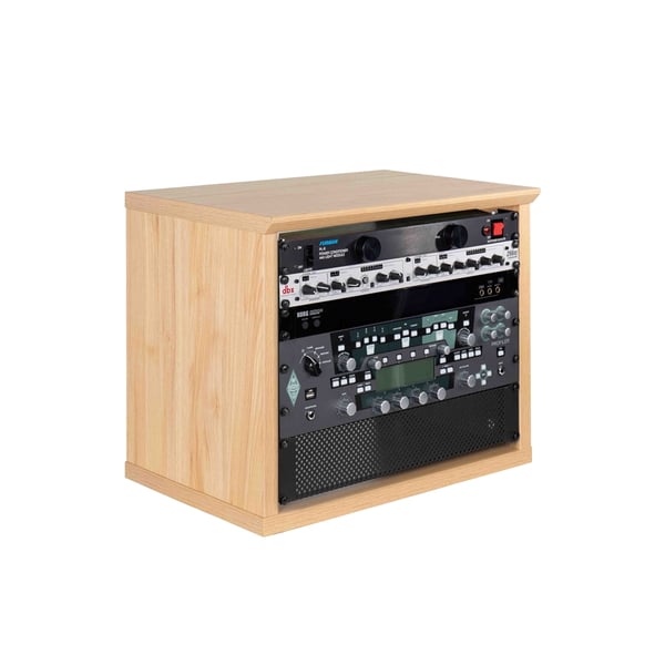 Gator Frameworks GFW-ELITERK-8U-MPL Rack 8U in legno naturale finitura opaca<br>