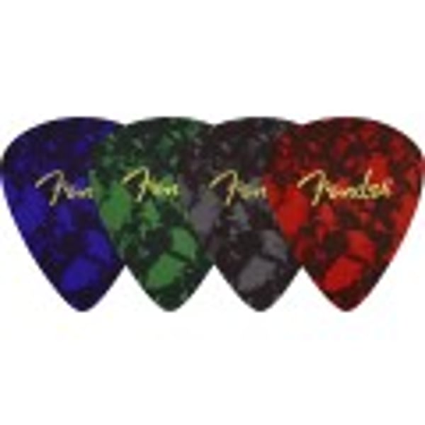Conf 4 sottobicchieri Fender Pick Shape 4-Pack Multi-Color
