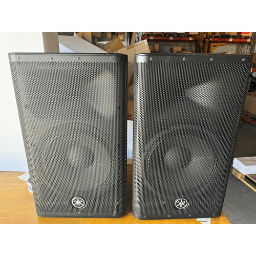 YAMAHA DXR12 MKII COPPIA CASSE ATTIVE BIAMPLIFICATE 1100W WOOFER 12" 7 ANNI DI GARANZIA USATE