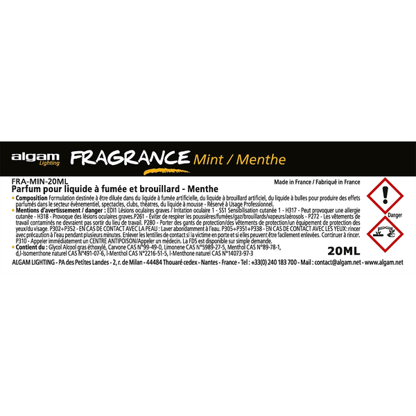 Algam Lighting FRA-MIN-20ML Profumo per Liquido del Fumo 20ml Menta