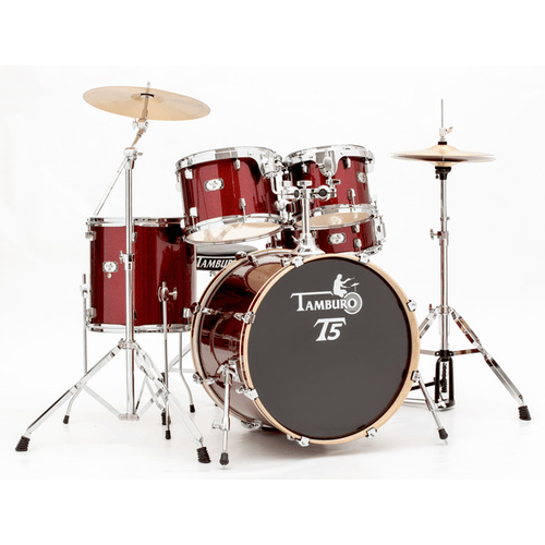 TAMBURO Batteria serie T5 5 pezzi colore Red Sparkle