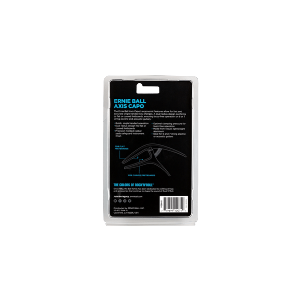 Ernie Ball 9601 Axis Capo Silver