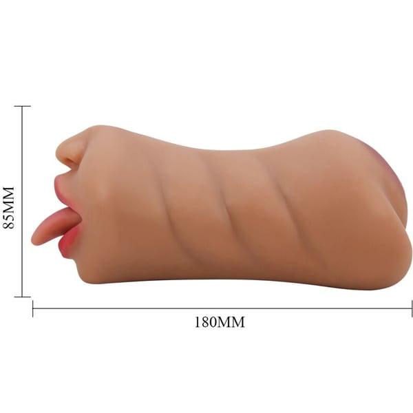 CRAZY BULL - SARAH MASTURBADOR DOBLE BOCA &amp; VAGINA NATURAL