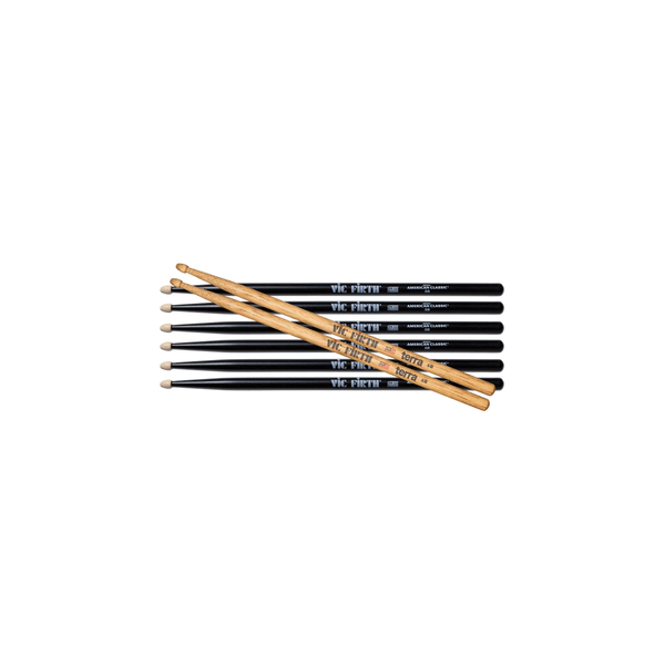 Vic Firth PVF 3 Pair 5BB + 1 Pair 5BT Terra Free