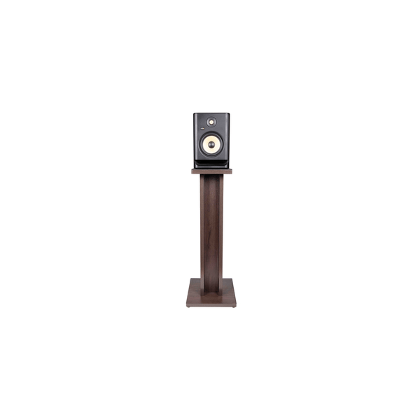 Gator Frameworks GFW-ELITESPKSTMN-BRN Coppia di supporti per monitor da studio in legno con finitura marrone scuro<br>