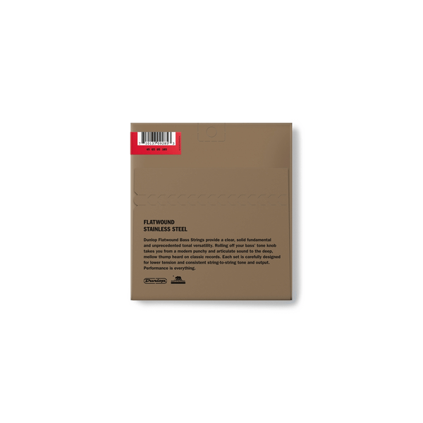 Dunlop DBFS45105 Corde Flatwound per basso 45-105 Medium-4/Set