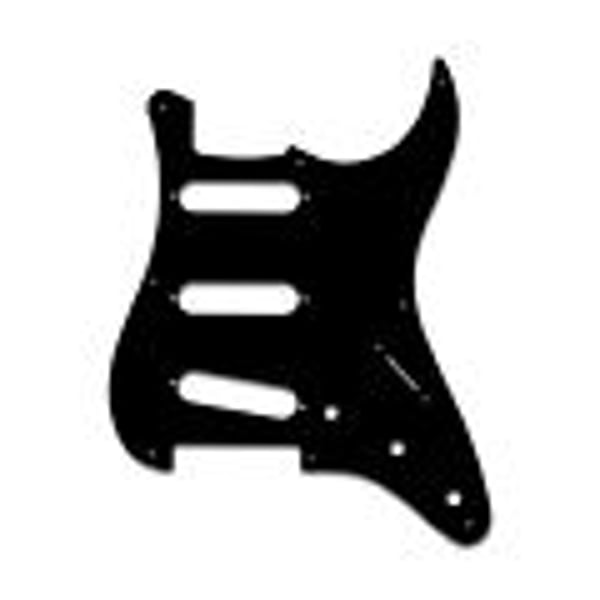 SOUNDSATION PARTS Mascherina per Chitarra Stratocaster, Monostrato, Black