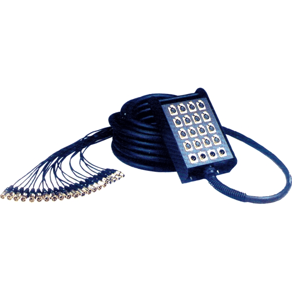 Yellow Cable H104-5 Ciabatta Audio 16x XLR In / 4x XLR Out 5 m