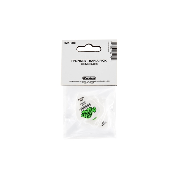Dunlop 424P Tortex Wedge Green .88