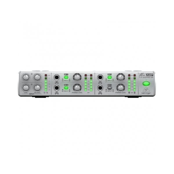 BEHRINGER AMP800 MINI-AMP AMPLIFICATORE PER CUFFIE STEREO 4 CANALI AMP-800