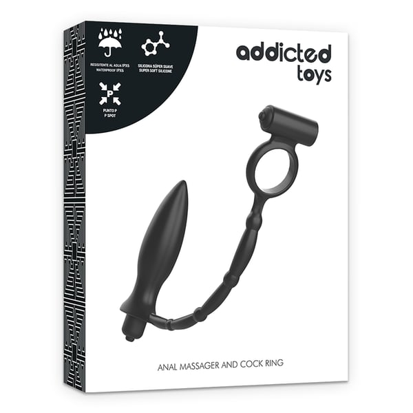 ADDICTED TOYS ANAL PLUG MIT VIBRATIONSRING