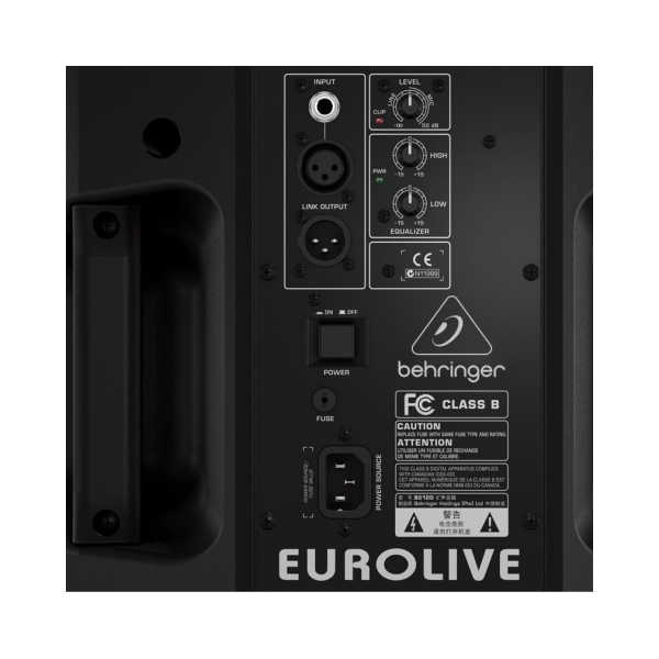 BEHRINGER B212D EUROLIVE CASSA ATTIVA 550 WATT AMPLIFICATA WOOFER 12″ DRIVER 1,35″ EQUALIZZATORE 2 BANDE