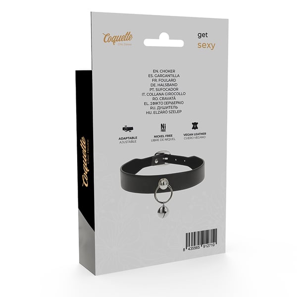 COQUETTE CHIC DESIRE - COLLAR CUERO VEGANO ACCESORIO WOMAN CASCABEL/ARO