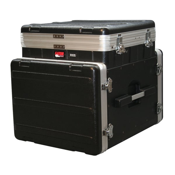 Gator Cases GRC-10X8 PU Rack audio 10U Pop Up, 8U laterale