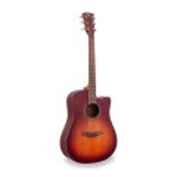 SOUNDSATION Chitarra acustica dreadnought amplificata con armrest in mogano. Modello EDGE ST DNCE-BSB