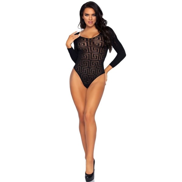 LEG AVENUE MOSAIC SNAP CROTH BODY TAGLIA UNICA