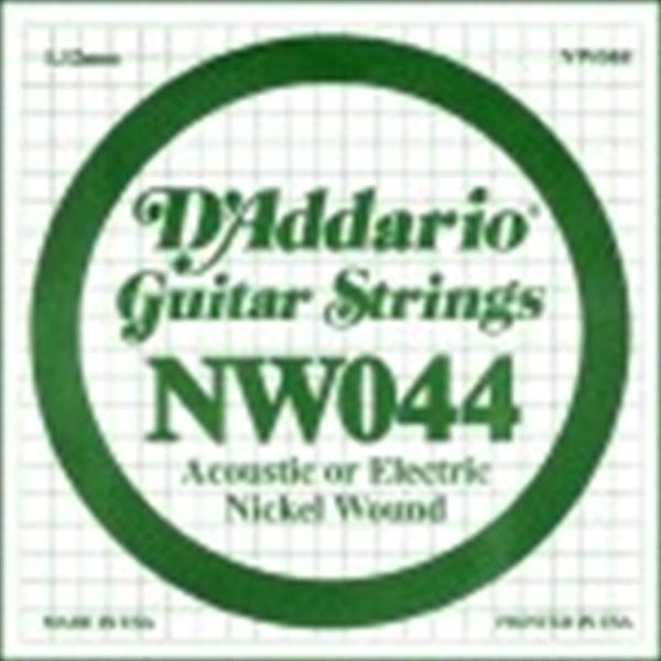 D'ADDARIO Nickel Wound Electric Guitar Single String, .044
