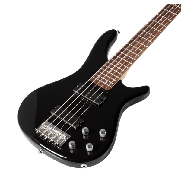SOUNDSATION Basso elettrico 5 corde con pick up al ponte e al manico. Modello GUNBARREL-5 BK
