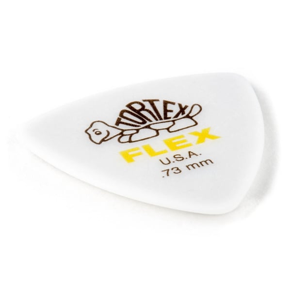 Dunlop 456R.73 Tortex Flex Triangle .73 mm Bag/72