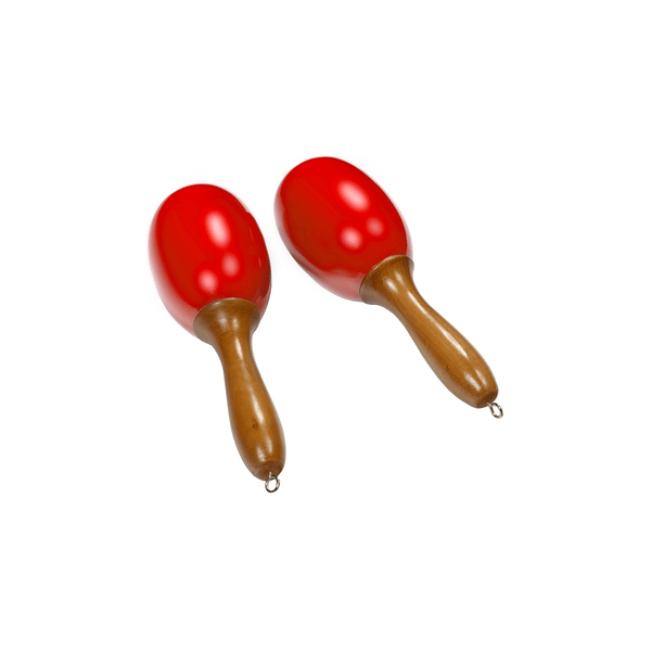 Tanga MARACAS-ROUGE-L Maracas grandi in legno - Rosse