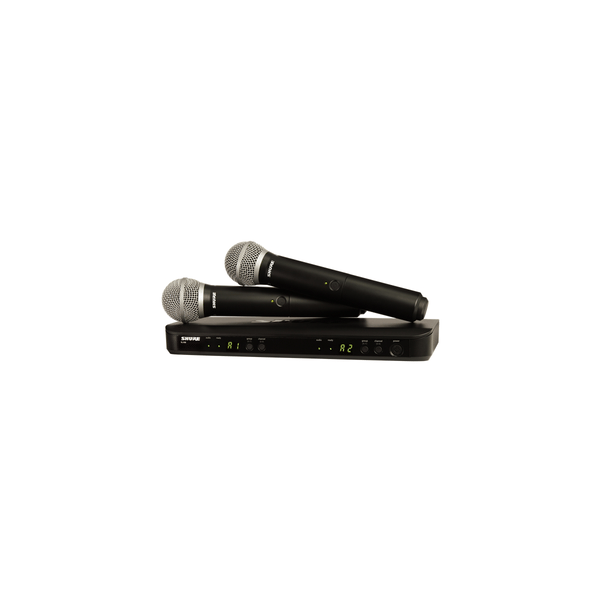 Shure BLX288E-PG58 Ricevitore, 2x trasmettitori a gelato, 2x PG58. (M17)