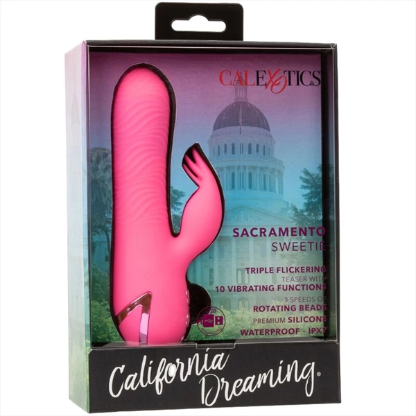CALEXOTICS - VIBRATEUR SACRAMENTO SWEETIE LAPIN ROSE PAR CALIFORNIA DREAMING