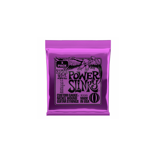 Ernie Ball 3220 Nickel Wound Power Slinky 11-48 - 3 Set
