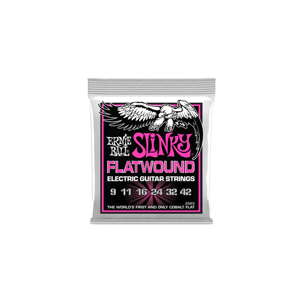 Ernie Ball 2593 Slinky Flatwound El Guit 9-42