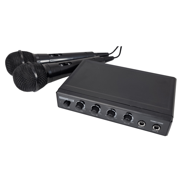 HQ POWER Kit Karaoke con 2 microfoni