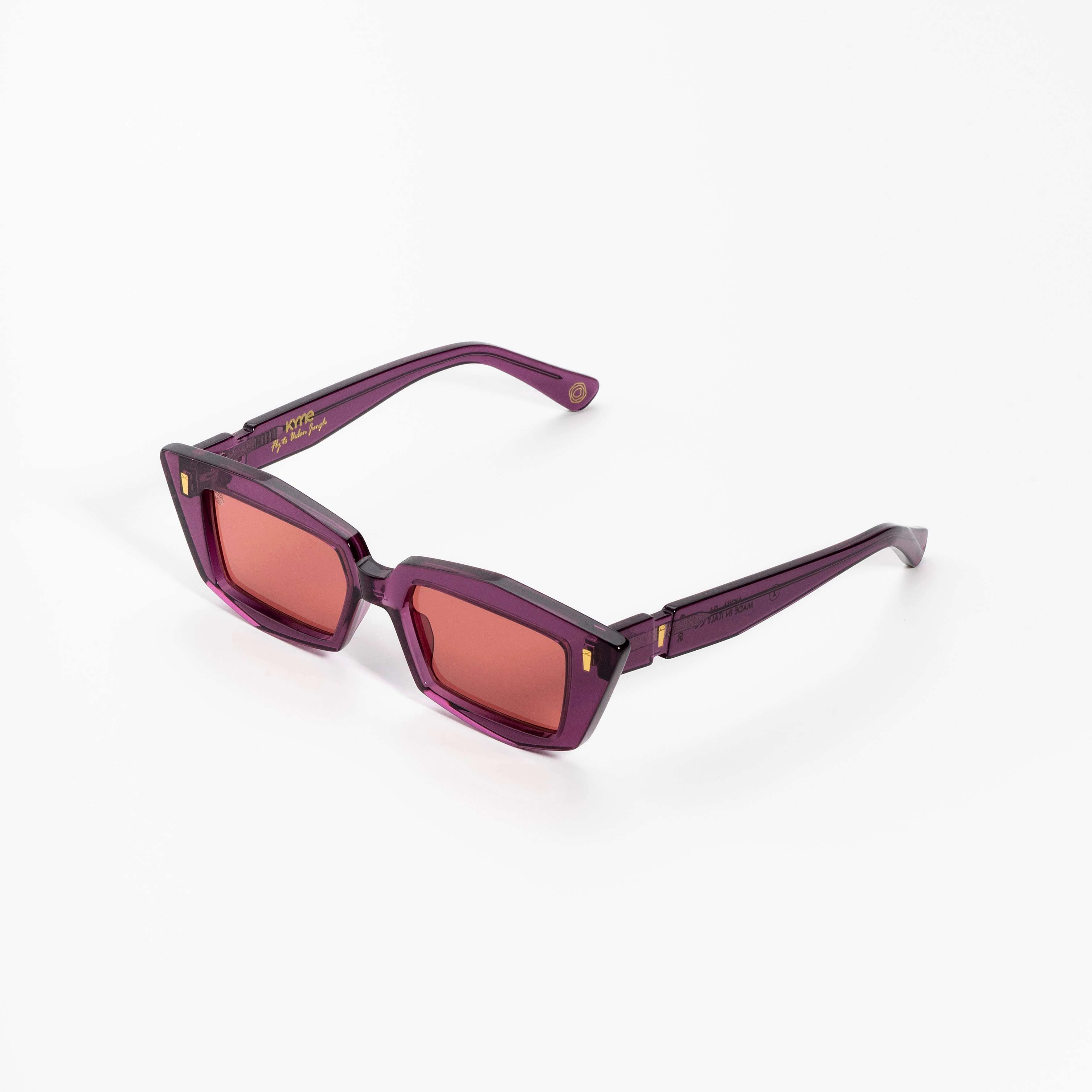 Kyme Nova Violet - Handmade Bold Italian Sunglasses