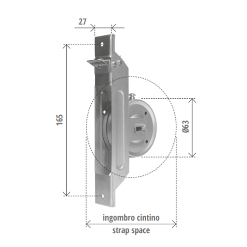 AVVOLGITORE SEMINCASSO I=165
