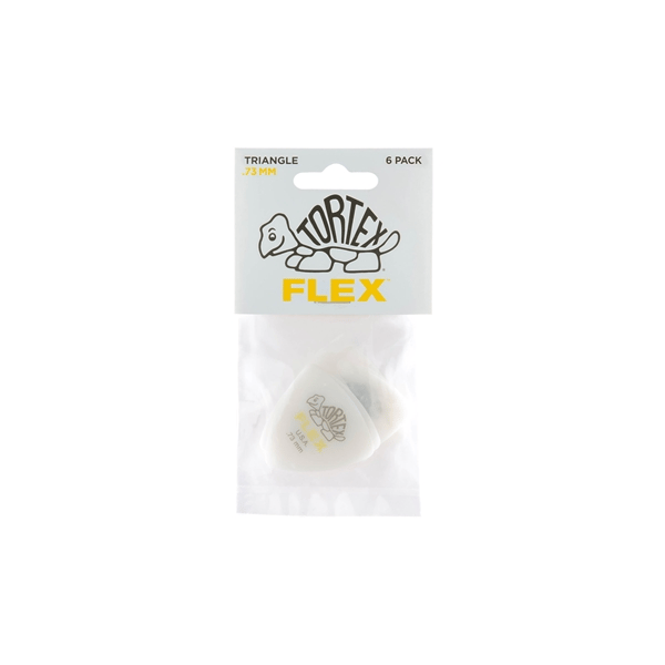 Dunlop 456P.73 Tortex Flex Triangle .73 mm Pack/6