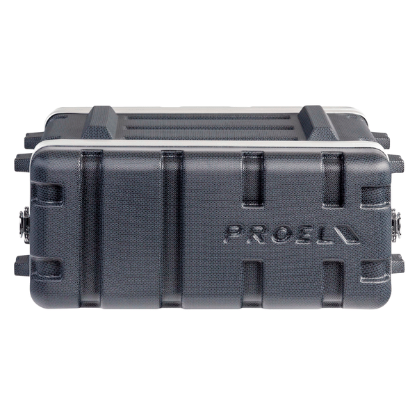 PROEL STAGE Custodia a rack 19' - 4 unità - realizzata in 'Polietilene FORCE'. Profondità interna utile: 307 mm