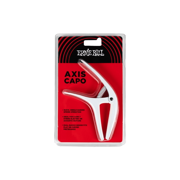 Ernie Ball Capo Axis Dual Radius 9616, bianco