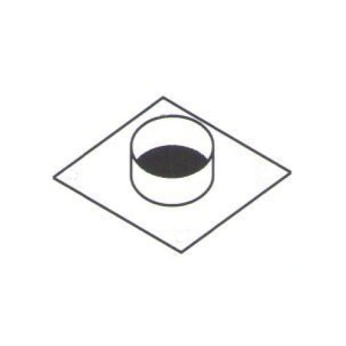Piastra diametro cm 12 30 collarino collare acciaio uscita cappa RS8440