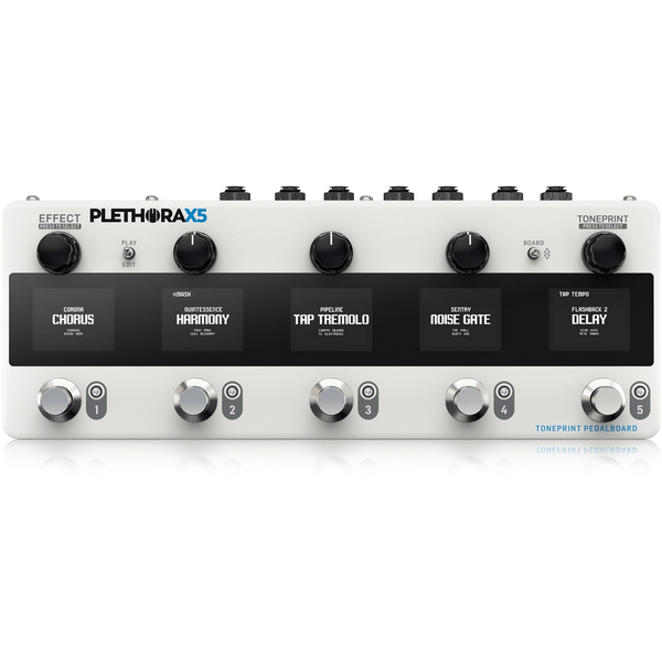 TC ELECTRONIC PLETHORA X5 PEDALIERA TONEPRINT PEDALBOARD DISPLAY LCD PROCESSORE EFFETTI PEDALI MESH