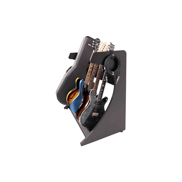 Gator Frameworks GFW-ELITEGTR5RK-BLK Rack per chitarre 5-7 posti in finitura nera<br>