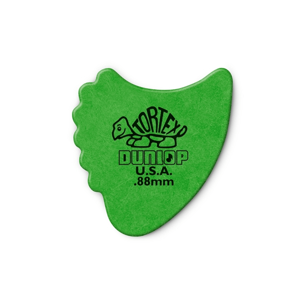 Dunlop 414R Tortex Fin Green .88