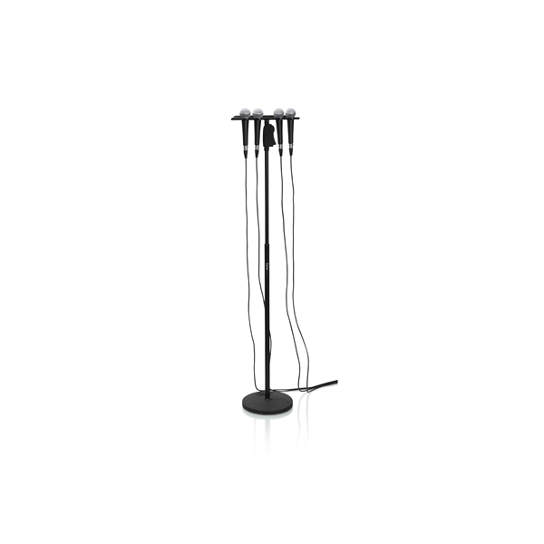 Gator Frameworks GFW-MIC-4TRAY Supporto multi-microfono per 4 microfoni<br>